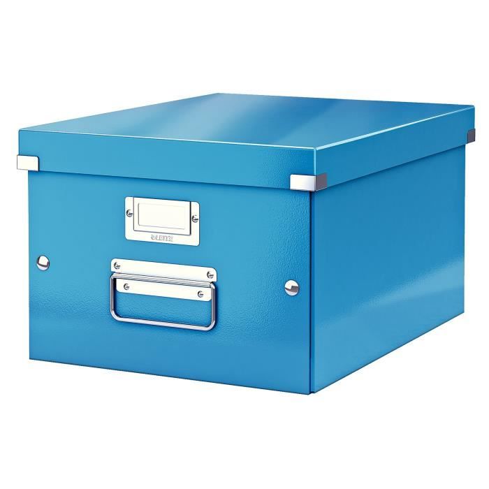 LEITZ Boîte de Rangement Click & Store A4 Bleu