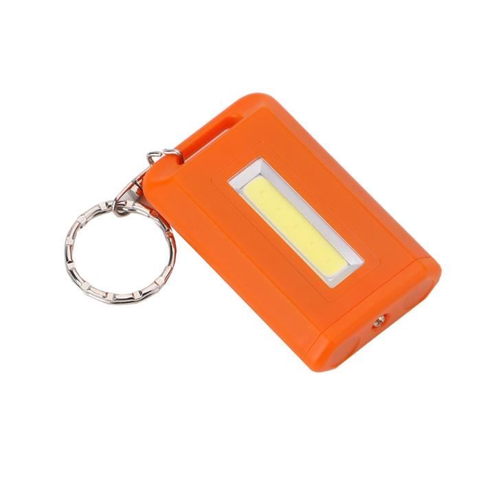 5 X Noir Micro Clé Chaîne Pince Lumière DEL Blanc lumineux
