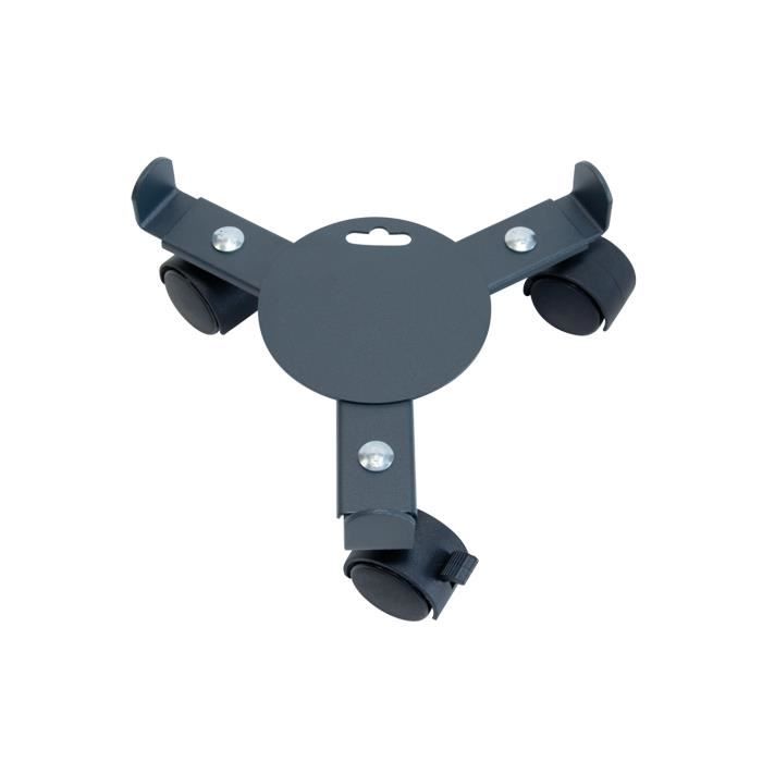 Roule plante - LOUIS MOULIN - Extensible 27 à 37 cm - Acier époxy - 3 roulettes - Charge 75 kg