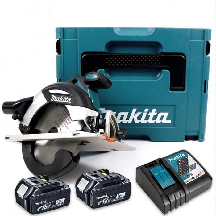 Scie circulaire 18V LXT Ø165 mm 2x3 0 Ah en MAKPAC MAKITA DHS630RFJ