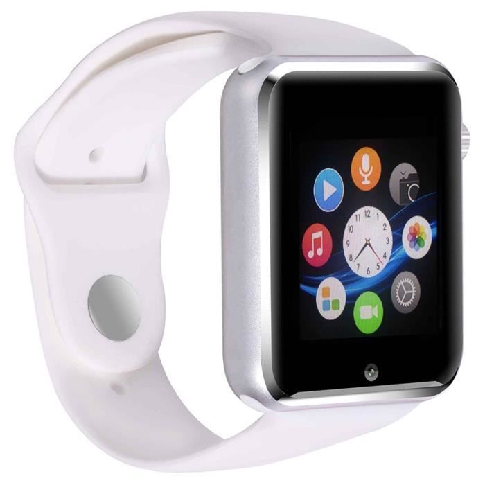 Montre Smart Watch Phone Bluetooth connexion facile faire des appels Support SIM TF pour Apple iPhone 5s 6 6s et Andro Cdiscount Telephonie