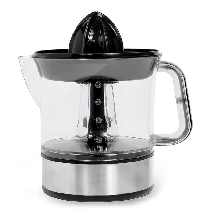 JE-623D Presse-agrumes électrique à pression de 45W pour la préparation de jus fruits avec un récipient de 700ml et un double cône