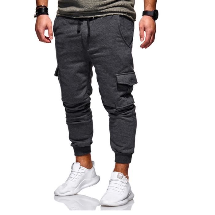 Pantalon homme de surv te XXL Gris fonce Cdiscount Sport