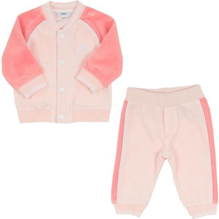 Ensemble de survêtement Hugo Boss Bébé - J98229-44L Rose - Achat / Vente ensemble de vêtements - Cdiscount
