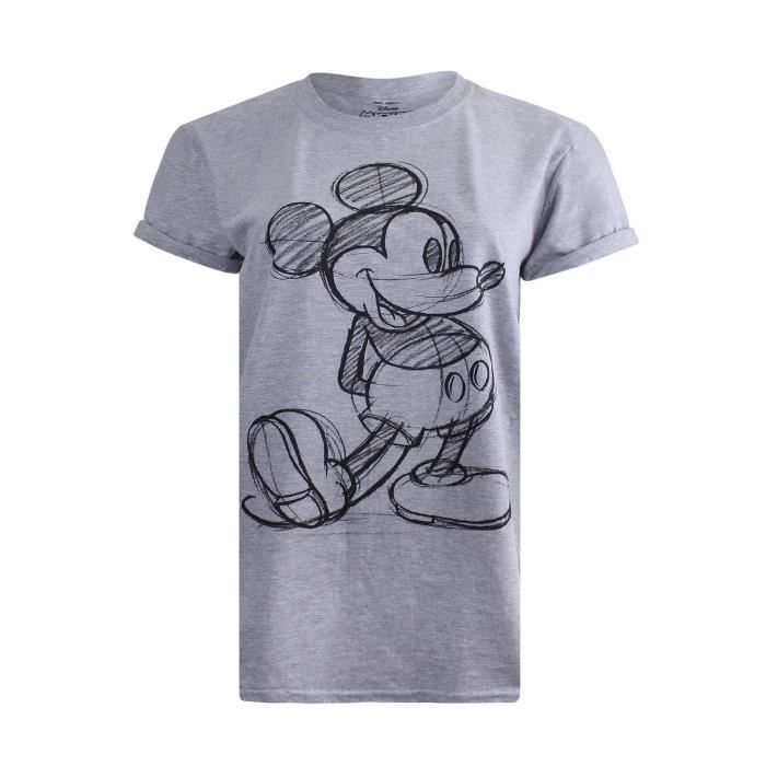 Tee shirt mickey fille discount