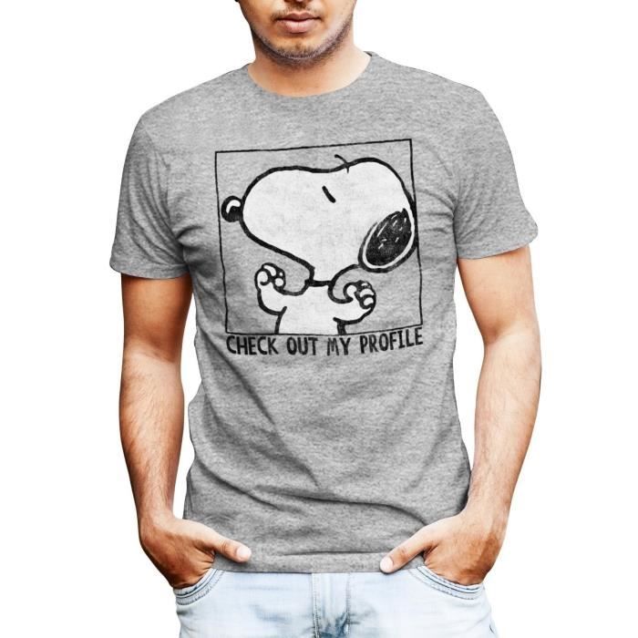 Gratuit Images Snoopy Decouvrez Mon Profil T Shirt Homme Drole Cadeau De Blague actualisé salutations