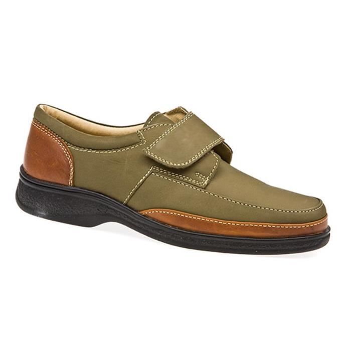 chaussure homme bout large