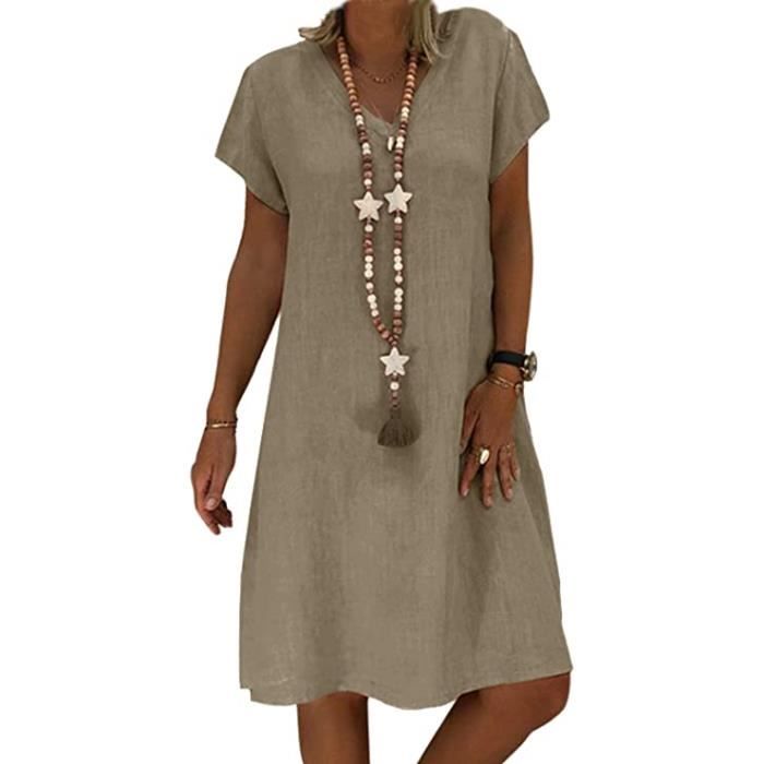 Robe en hotsell lin femme