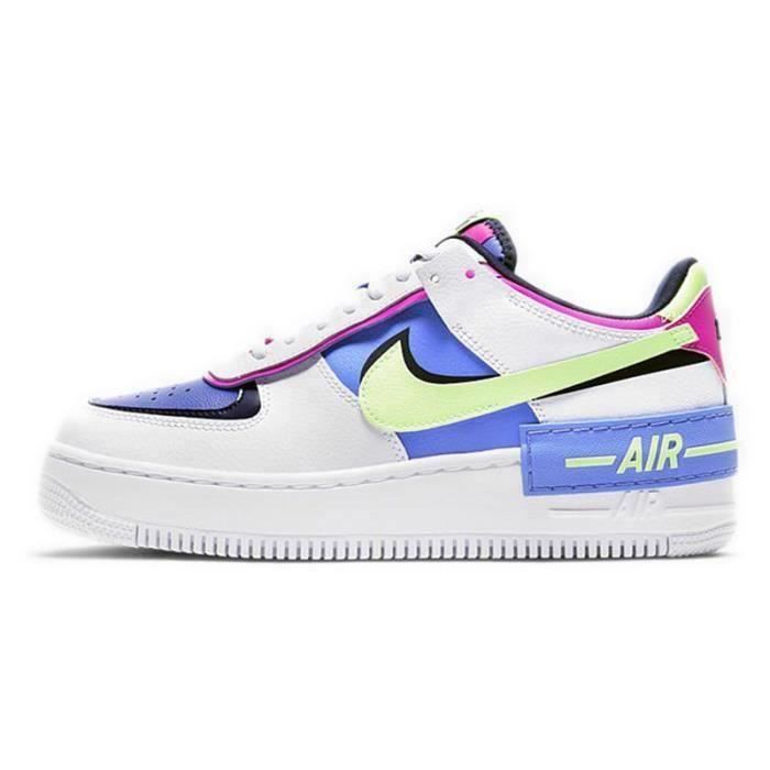 Nike Air Force 1 Shadow Basket Air Force One AF 1 Low Chaussures de Running  CJ1641-100 Femme Blanc - Cdiscount Chaussures