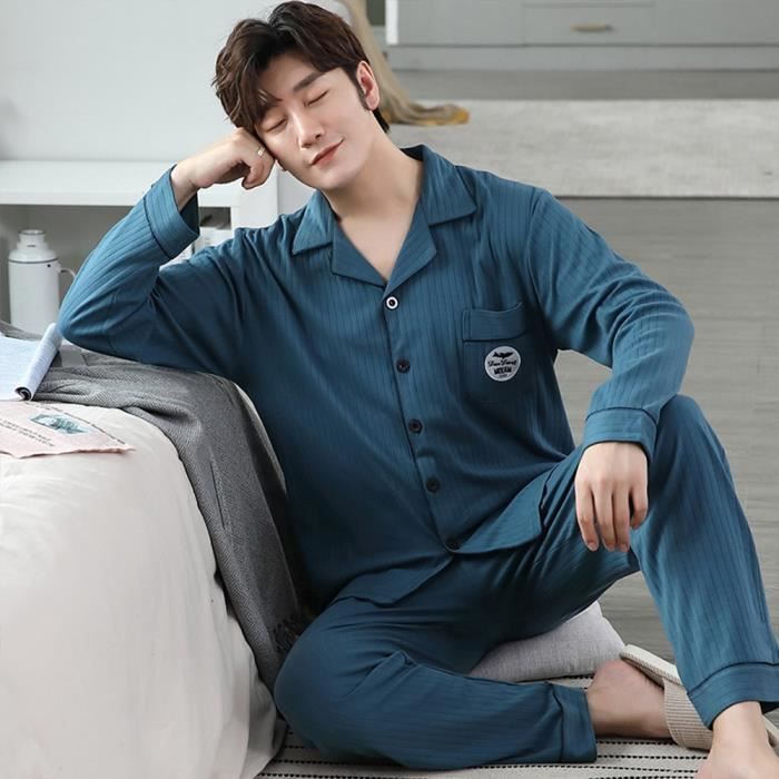 Pyjama 100 coton sale homme