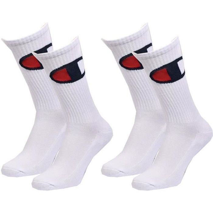 Chaussettes homme CHAMPION SPORT Pack de 2 paires Blanches PREMIUM CHAMPION  35-38