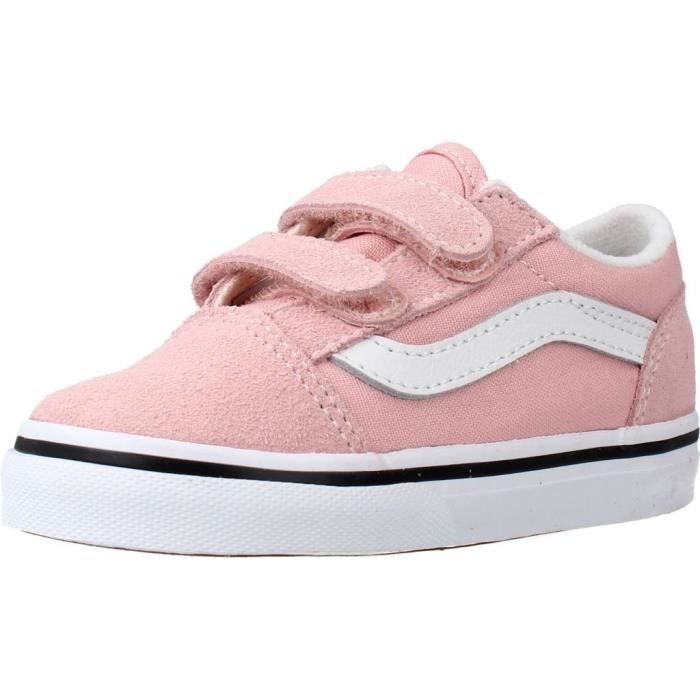 Basket VANS 118014 Rose Fille Textile Lacets Rose Cdiscount Chaussures