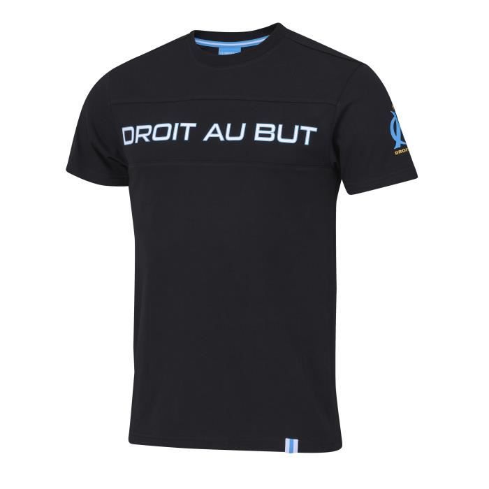 T-shirt Enfant OM Olympique De Marseille "Droit Au But" - Collection Officielle | 100% Coton, Manches Courtes, Taille Enfant, Fan De Football