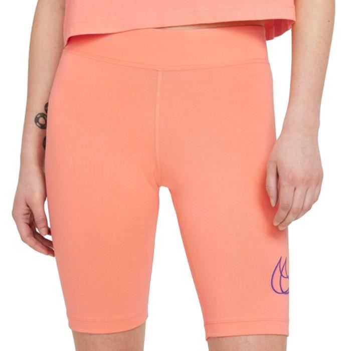 Short Cycliste Femme - Nike Essential - Gris - Coupe ajustée - Taille  mi-haute - Ceinture élastique - Cdiscount Sport