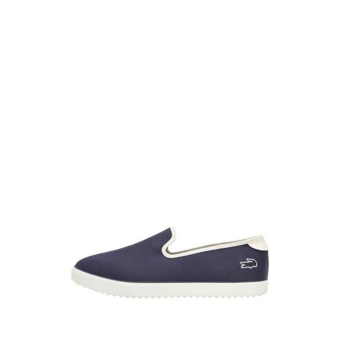 Chaussure en new arrivals toile lacoste homme