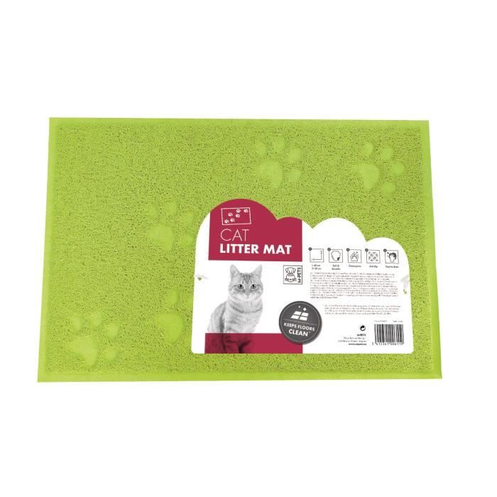 Comparer les prix de MPETS Tapis sortie maison de toilette - Pour chat - 30x40cm - Vert