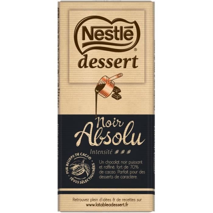 NESTLE DESSERT - Dessert Noir Absolu 170G - Lot De 4