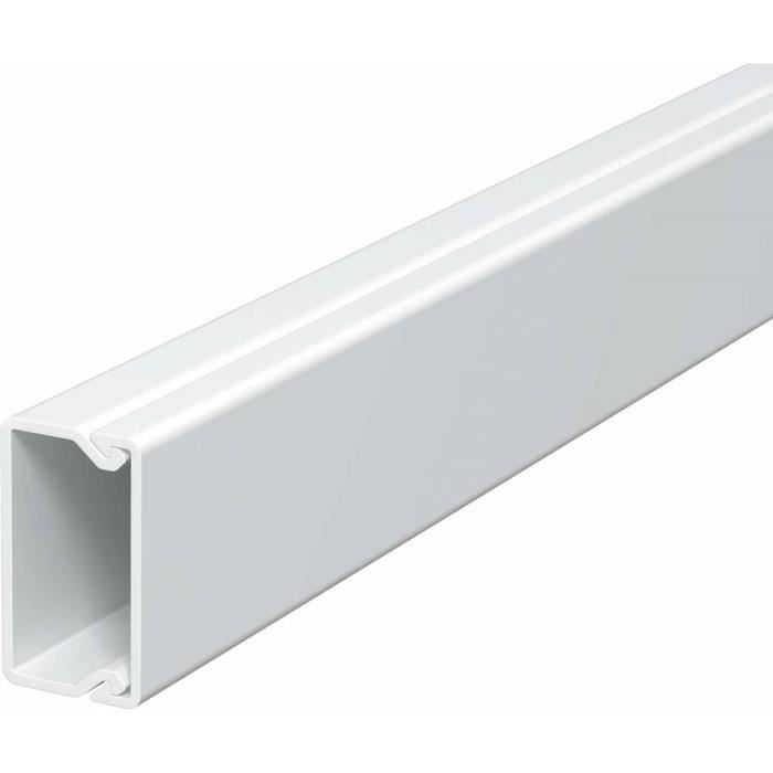 Goulotte de câble auto-adhésive 40x40 mm 30 m PVC