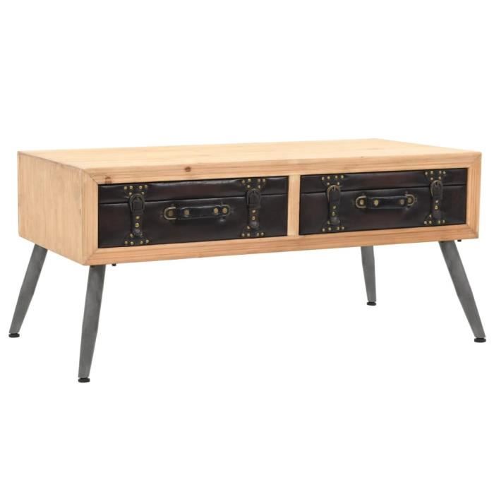 Table Basse Scandinave Table Basse Bois Massif De Sapin 115 X 55