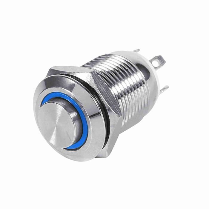 Pwshymi Interrupteur à bouton-poussoir LED Interrupteur à bouton ...