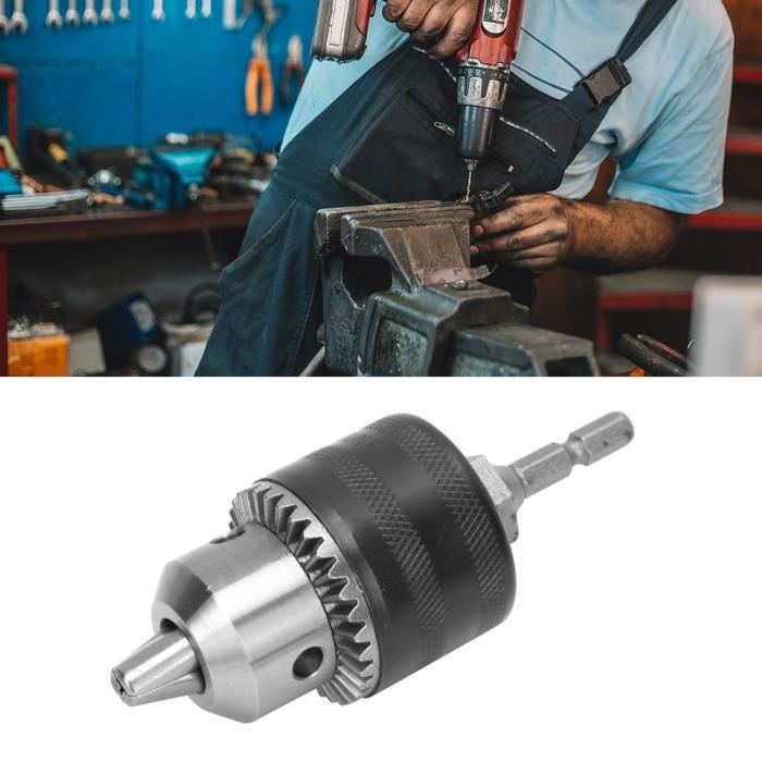 Mandrin à Cassette Rapide 1,5-13 Mm + Adaptateur SDS Plus - Mandrin Serrage Rapide Pour Marteau Perforateur - Perçage Efficace Et Polyvalent
