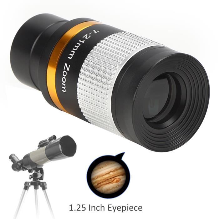 Oculaire astronomique du télescope, 10 mm Grand Angle oculaire planétaire HD à 62 degrés lentille entièrement Multicouche pour Un télescope