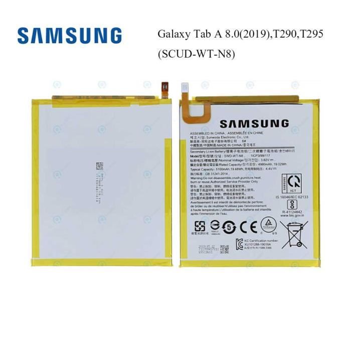 Original Batterie Pile Samsung Tablette SM T290T295 Galaxy Tab A 8.0 2019 - vue 4