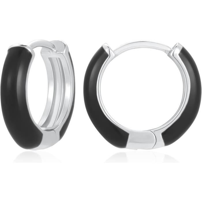 Boucles D'oreilles Cerceaux Irrégulières Argentées - Style Unisexe Streetwear - Neuves
