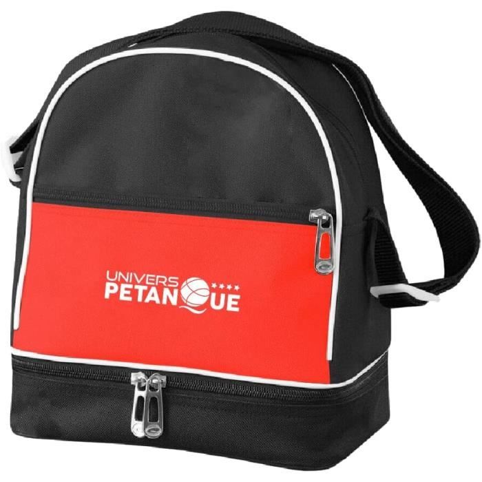 Eldera – Sacoche Pétanque 3 Boules + But, Nylon Résistant, Bandoulière, 26x23x14 Cm