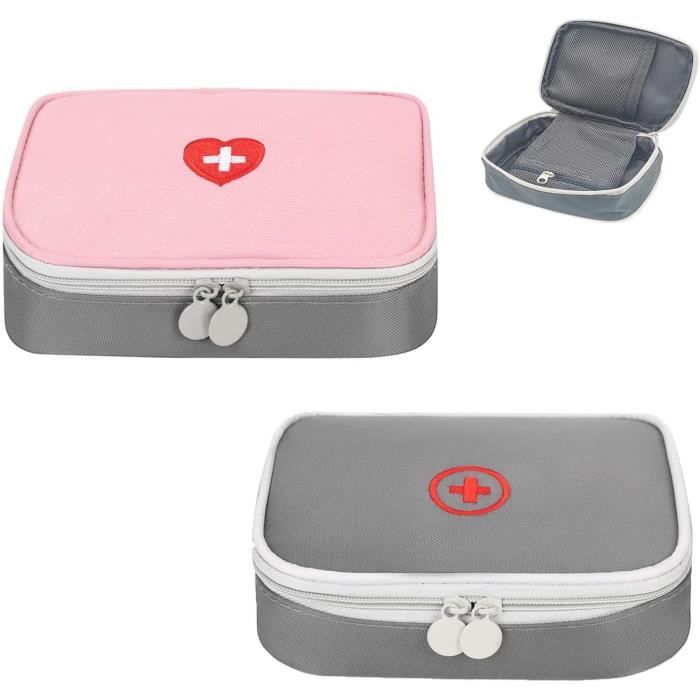Trousse Premiers Secours 2 Pièces - Sac Médical Vide Imperméable Pour Maison/Voyage