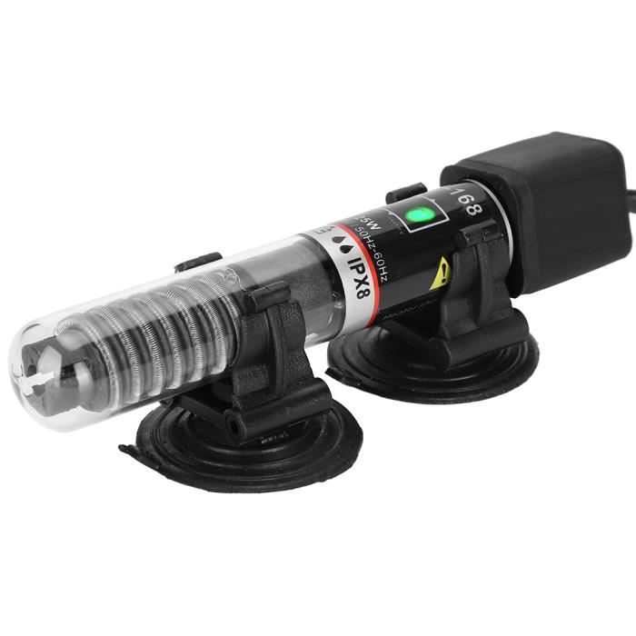 Comparer les prix de Chauffage Rod 25W Fish Tige chauffante Aquarium Anti-Explosion Température Constante Prise UE animalerie chauffage - SURENHAP