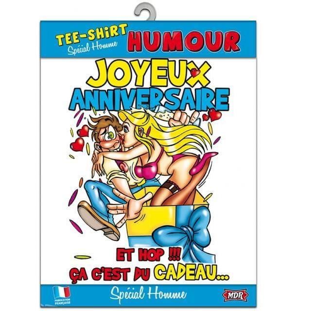 T Shirt Joyeux Anniversaire Homme X1 Ref Tshs1 Cdiscount Pret A Porter