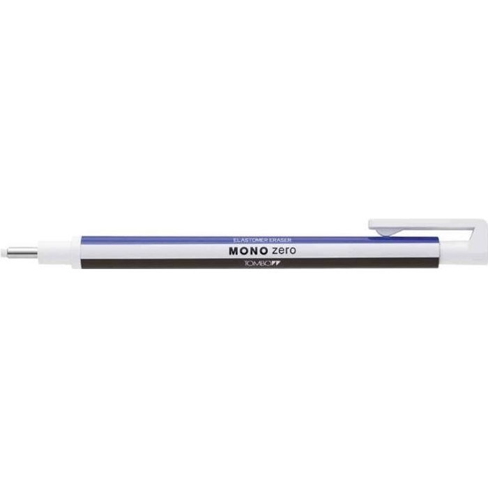 crayon gomme MONO ZERO ERASER , blanc / bleu/ noir
