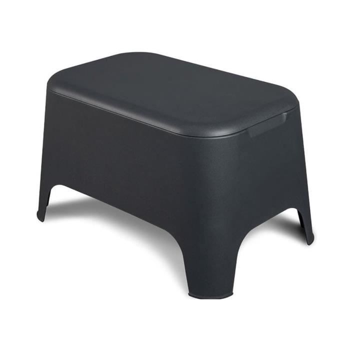 table basse d'appoint en résine - toomax - noir anthracite - extérieur - adulte - meuble de jardin