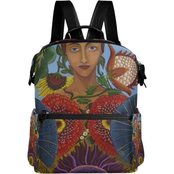 Sac à Main Bandoulière Fille Femme Motif Lune Et Chats - Cuir PU Noir Ou Blanc, 20x8x18cm, Bandoulière Réglable