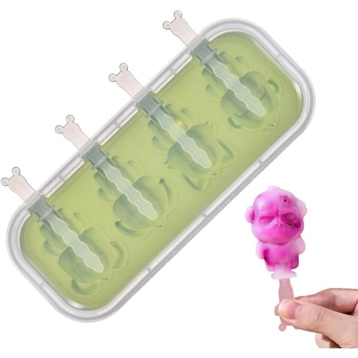 Ewige Lot De 6 Moules À Glaçons Popsicle Avec Manche Certifié Lfgb Et Réutilisables Sans Bpa