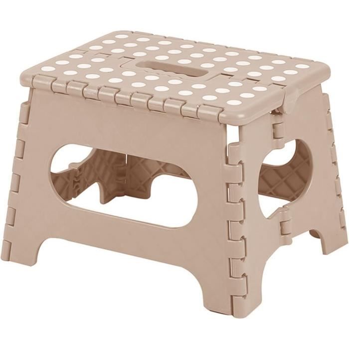 Marchepied Pliable Portable - Capacité 136kg - 38x22x13cm - Pour Personnes Âgées, Enceintes, Salle De Bain
