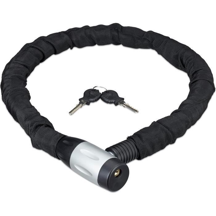 Chaîne Antivol Vélo avec Cadenas à Clé [Clé]8390EURDPRO - Idéal pour