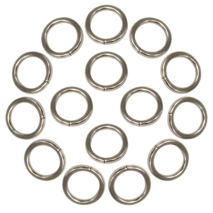 METALLIXITY Anneaux En Acier Inoxydable 304 (60mm OD 3mm Épais) 15pcs, Anneau Rond Soudé - Pour Accrocher Des Objets