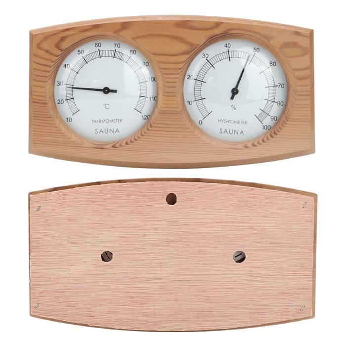 Thermomètre-hygromètre Numérique 2 En 1 Pour Sauna – Bois, Plage 0-120°C Et 0-100%, Pour Hammam Ou Atelier - 12