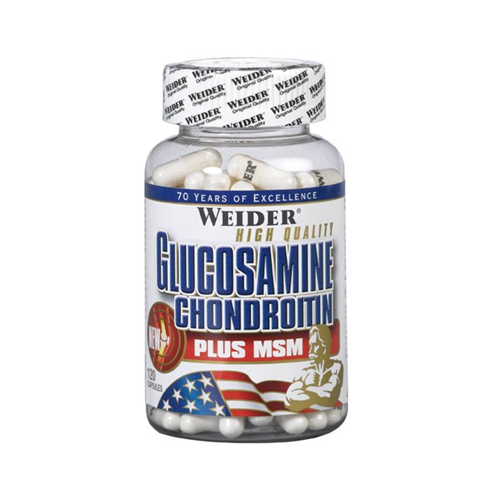 WEIDER Pot Compléments alimentaires Glucosamine Chondroitine + msm120 gel