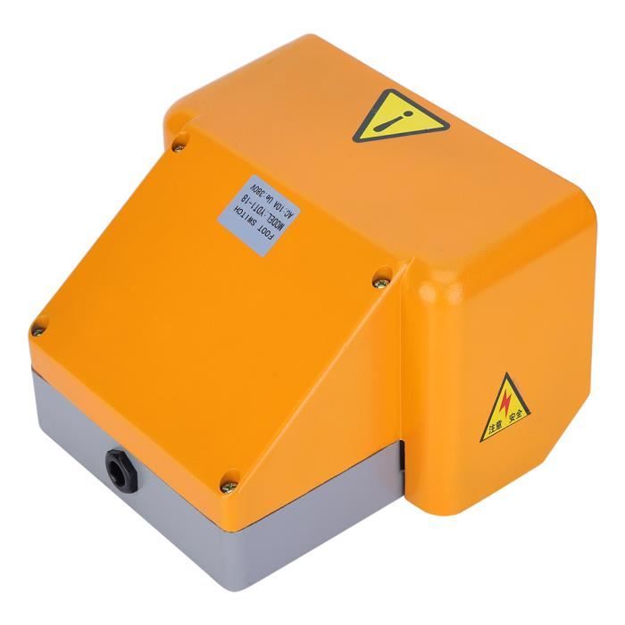 Interrupteur à Pied Industriel YDT120 - 380V, Antidérapant, Pour L'industrie Alimentaire Et Boissons