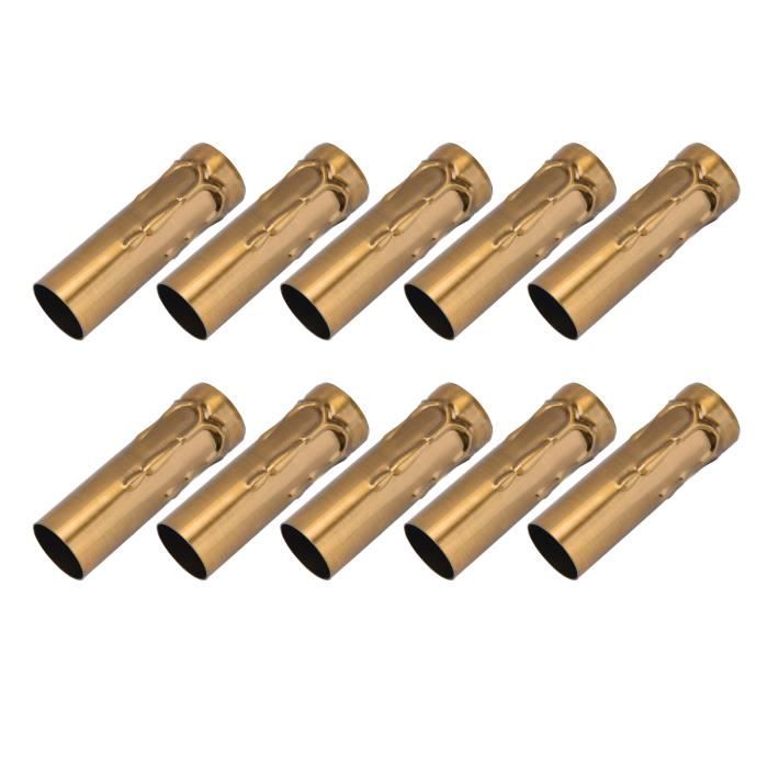 Lot De 3 Supports Pour Douilles De Lampe E14/E27 - Métal Couleur Laiton, Par Kopp