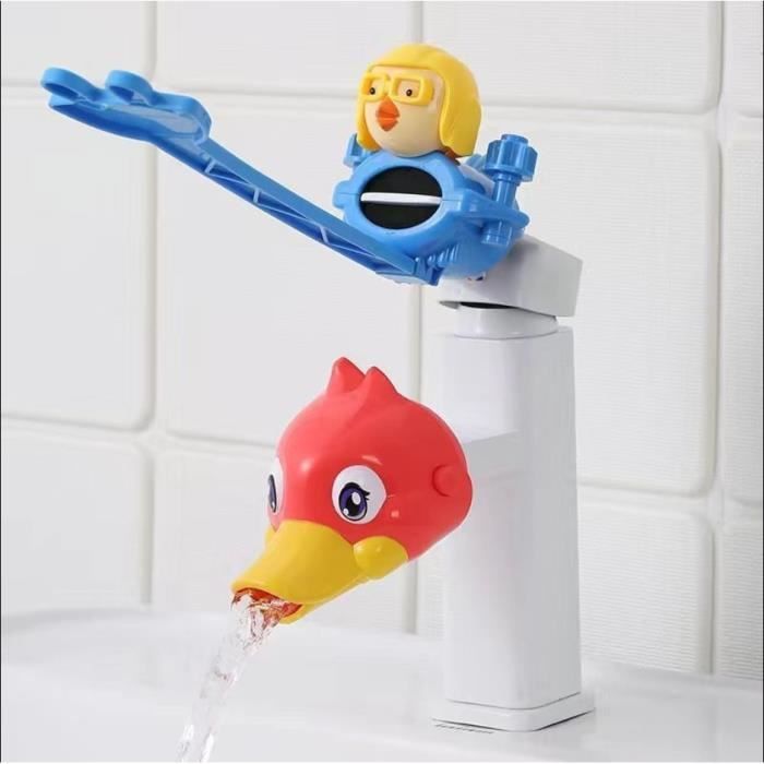 Extension de robinet pour enfants, jouet de lavage des mains, extension de robinet en canard, dessin animé, Extension de lavage des mains pour bébé, extension d'eau contre les éclaboussures  13