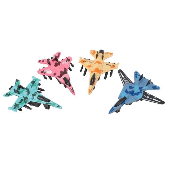 Modèle Réduit De Chasseur En Alliage - 4 Avions Miniatures - Friction Roulante - Longueur 10,6 Cm - Jouet Enfant