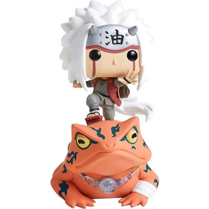 Holiny Figurine en Vinyle Pop Figurines D'Anime Manèges-Narutos Jiraya sur Crapaud #73 Figurines d'action Statue Figurine en Boîte Modèle Jouets Cadeaux pour Enfants 10Cm