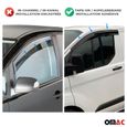 Déflecteurs de Vent pluie d'air pour Dacia Duster 2018-2023 Acrylique Noir 4 Pcs-1