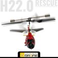 Mondo Motors - Hélicoptère H22.0 - Rescue Ultradrone Télécommandé à Rayons Infrarouges - Gyroscope Intégré - 3 Canaux - 63711, Multi-1