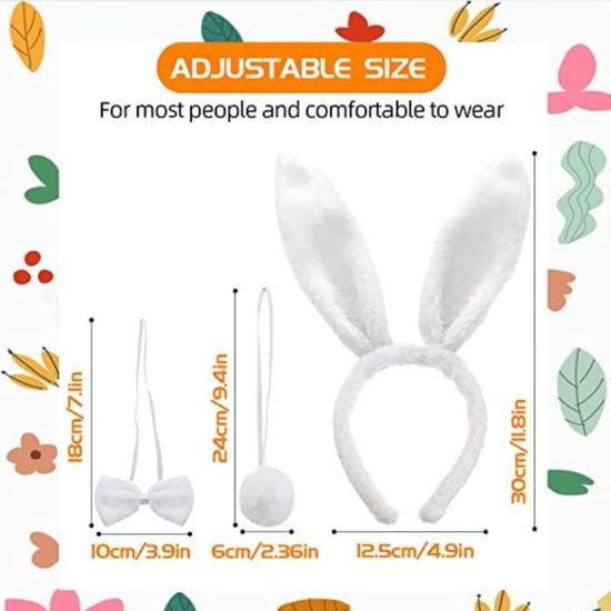 Serre-tête oreilles roses de lapin enfant : Deguise-toi, achat de Accessoires