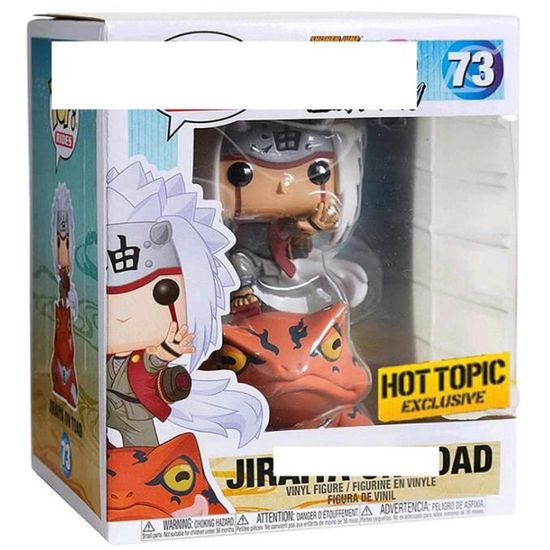 Holiny Figurine en Vinyle Pop Figurines D'Anime Manèges-Narutos Jiraya sur Crapaud #73 Figurines d'action Statue Figurine en Boîte Modèle Jouets Cadeaux pour Enfants 10Cm